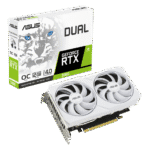 ASUS Dual GeForce RTX 3060 White OC Edition 12GB GDDR6 Gaming Graphics Card