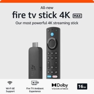 All-new Amazon Fire TV Stick 4K Max 2nd Gen.