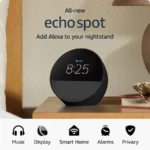 Amazon Echo Spot (newest model) Smart alarm clock with Alexa
