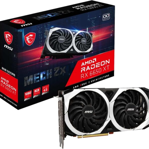 MSI Gaming Radeon RX 6650 XT 128-bit 8GB GDDR6 (RX 6650 XT MECH 2X 8G OC) Graphics Card