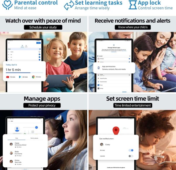 TECLAST Android 12 Tablet 10 inch, M40Plus 8GB+128GB Tablet, 1TB Expand 8 Core, 2.4G/5G WiFi