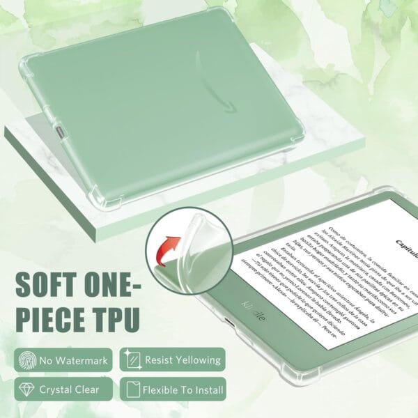 CoBak Clear Case for 6 Inch Kindle 2024 and 2022 Releases (11th Generation)