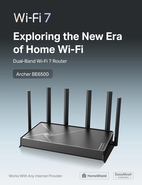 480 TP-Link Archer BE6500 Dual-Band Wi-Fi 7 Router