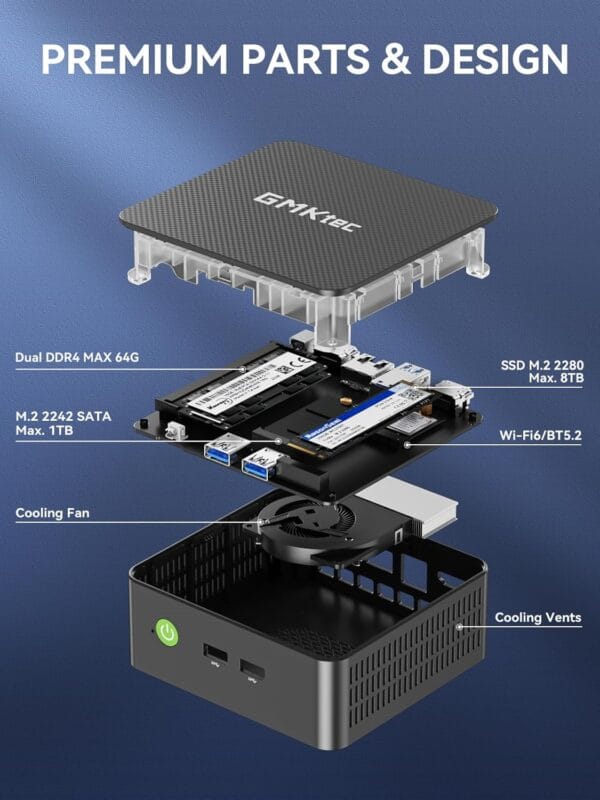 GMKtec Mini PC, G3 PRO Intel Core i3-10110U