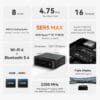 Beelink SER5 MAX Mini PC, AMD Ryzen 7 7735HS