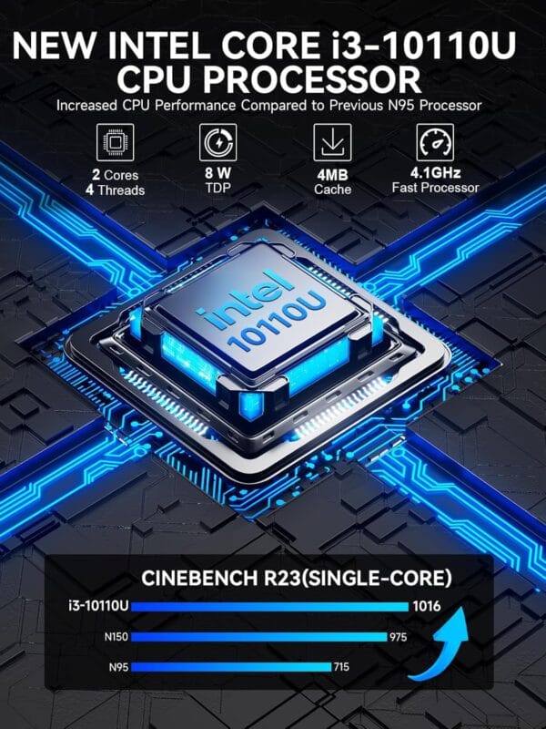 GMKtec Mini PC, G3 PRO Intel Core i3-10110U