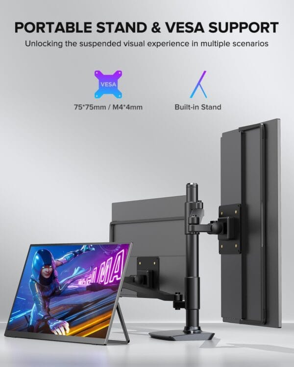 UPERFECT 18.5" 120HZ IPS display Portable Monitor