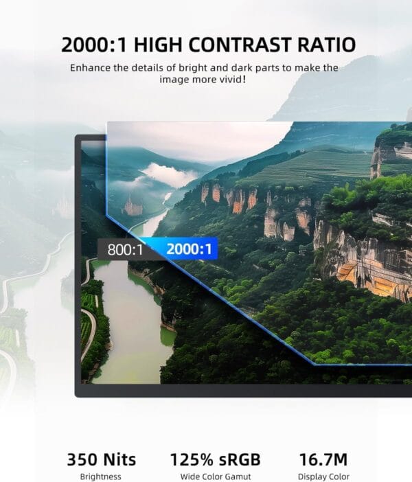 UPERFECT 18.5" 120HZ IPS display Portable Monitor